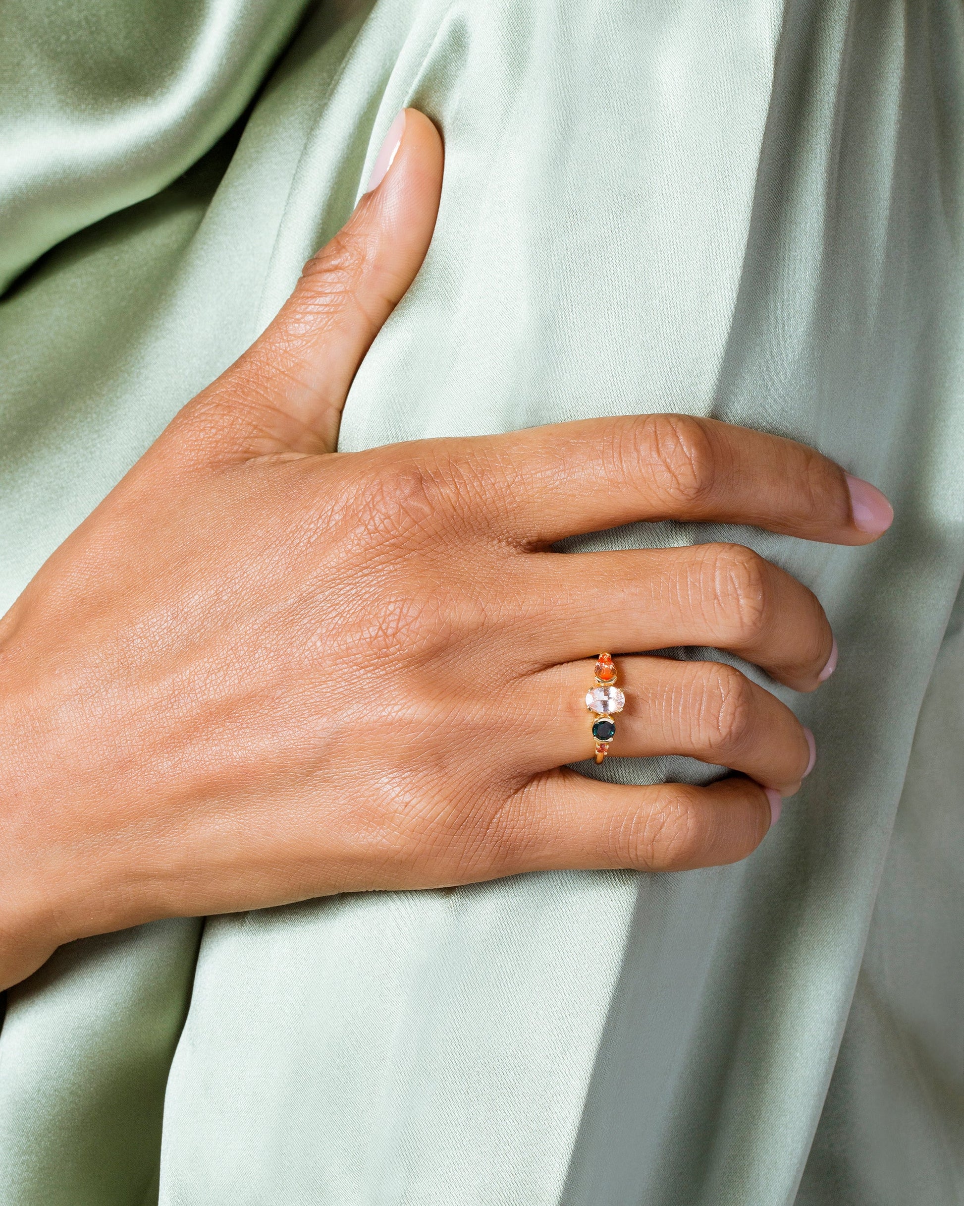 Anemone Ring on model.