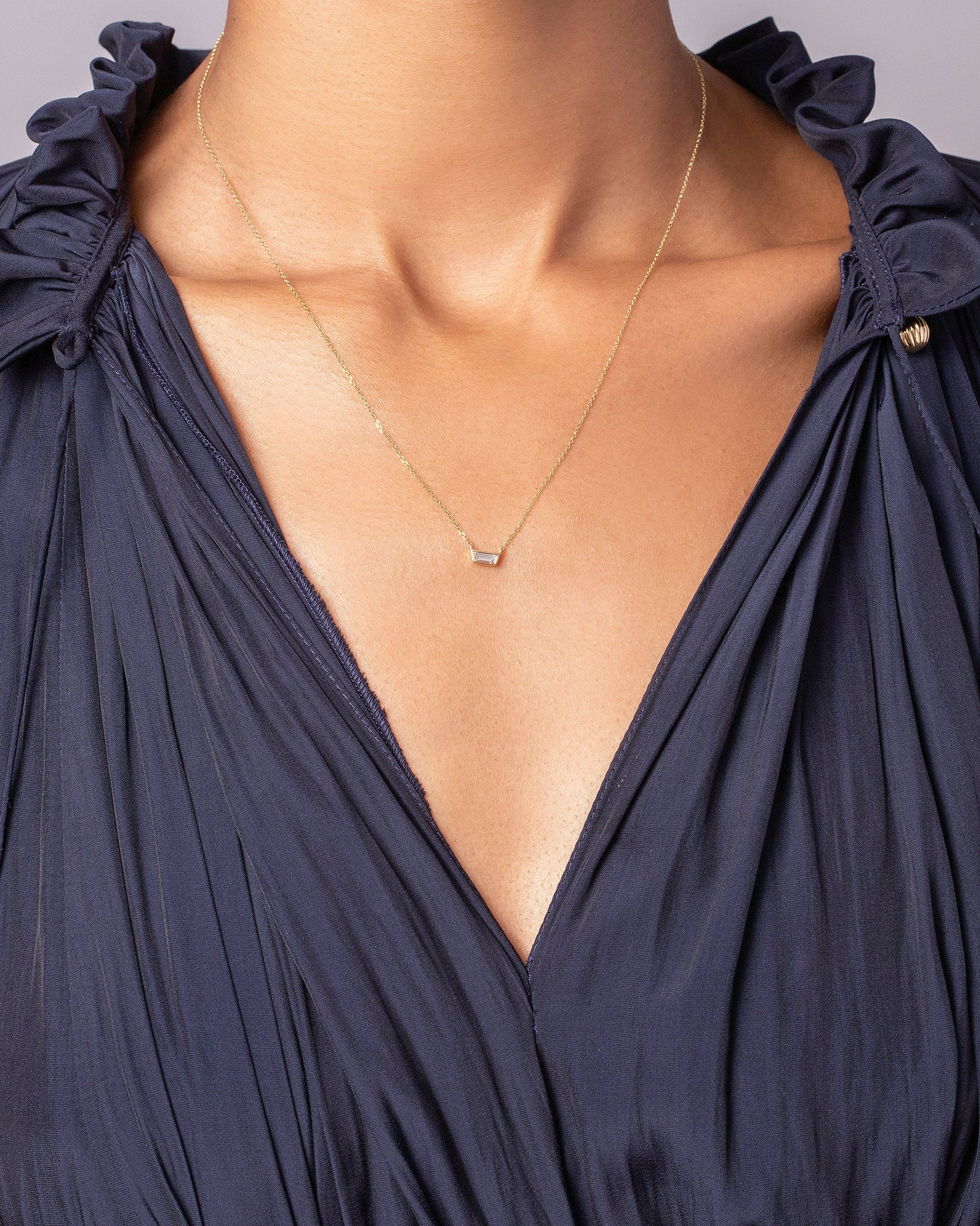 Seychelles Necklace on model.