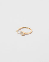 View from the side of the Eternal Ring on light color background.