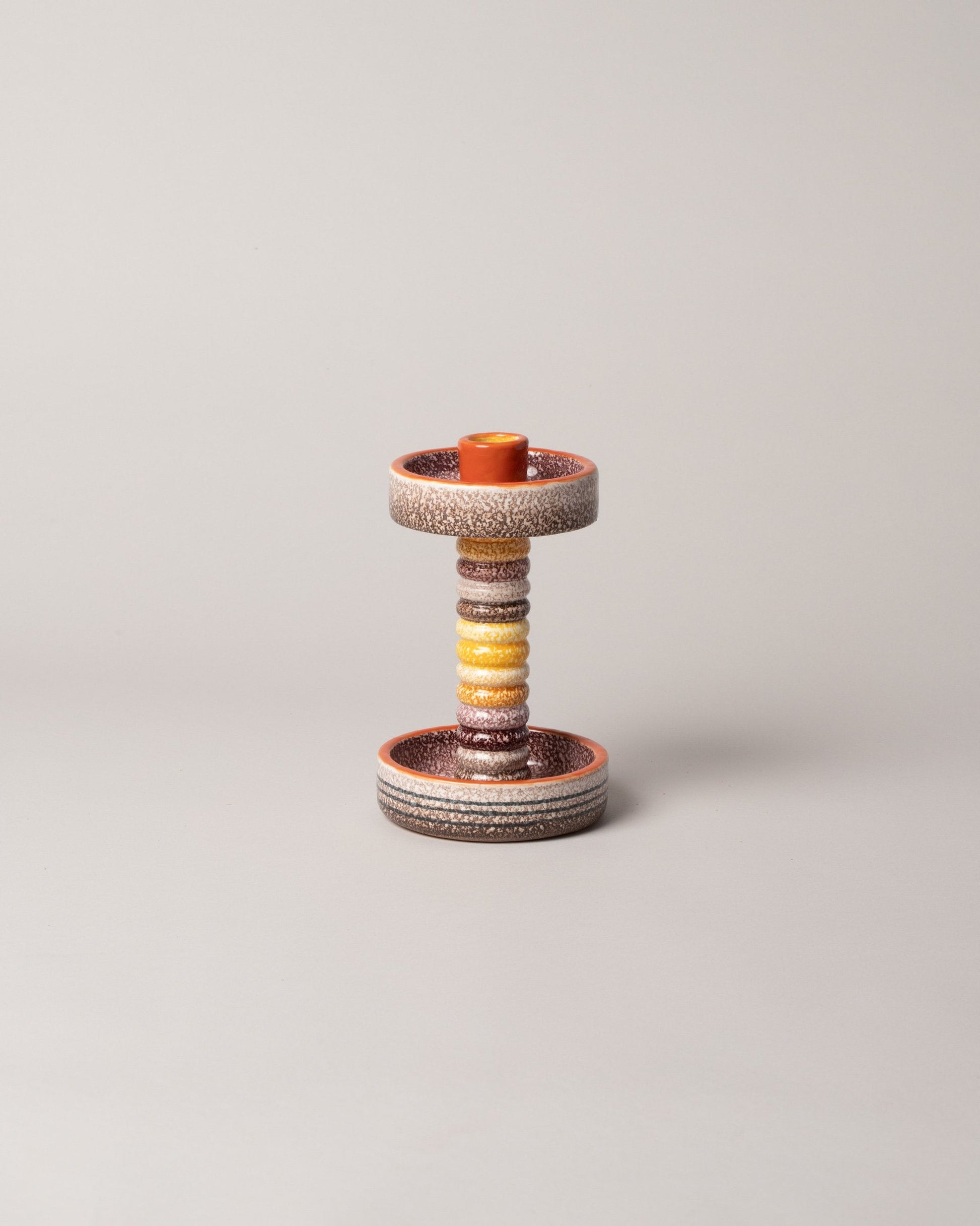  Mazzotti 1903 Futurist Candle Holder on light color background.