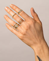 Knife Edge Band - 2mm on model.