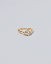 View from the side of the Pirouette Ring on light color background.