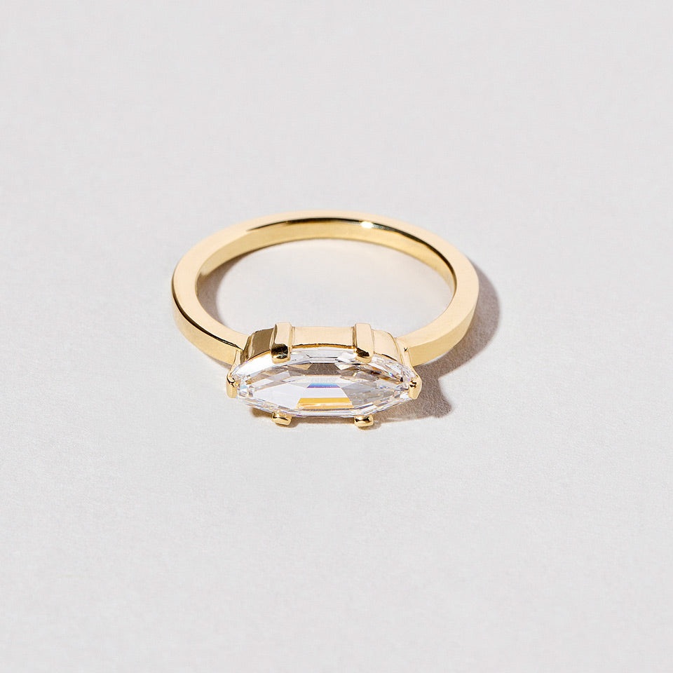 product_details::Closeup details of the Columba Ring on light color background.