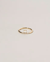  Stacked Ring - Opal on light color background.