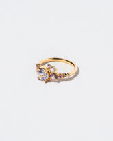  Luna Ring - Purple Spinel on light color background.