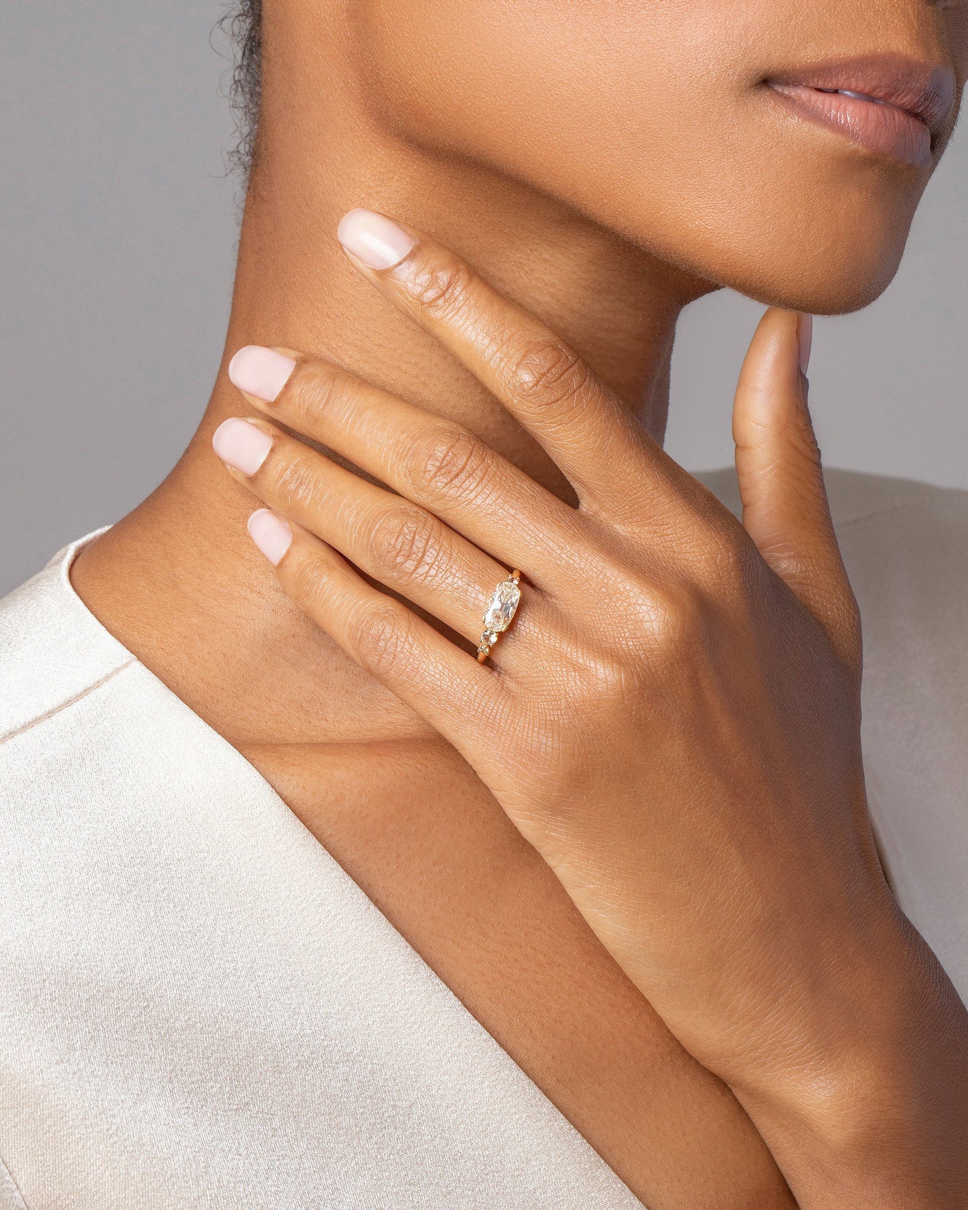 Flower of Life Ring on model.