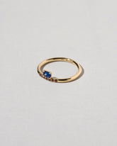  Stacked Ring - Sapphire & Ant Hill Garnet on light color background.