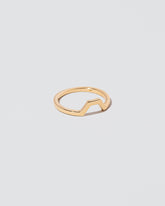 View from the side of the Gold Square Bridge Band on light color background.