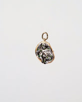  Salt Bagel Charm with Cream Cheese & Chives - Final Sale on light color background.