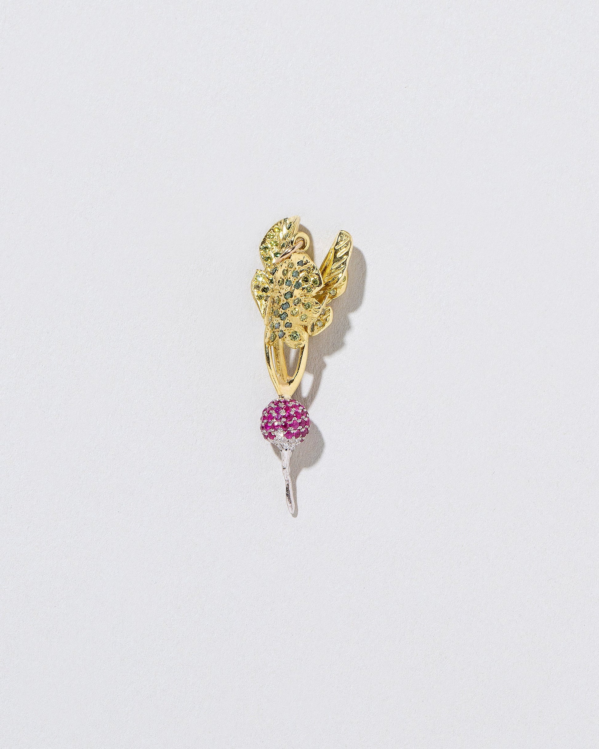  Red Radish Charm on light color background.