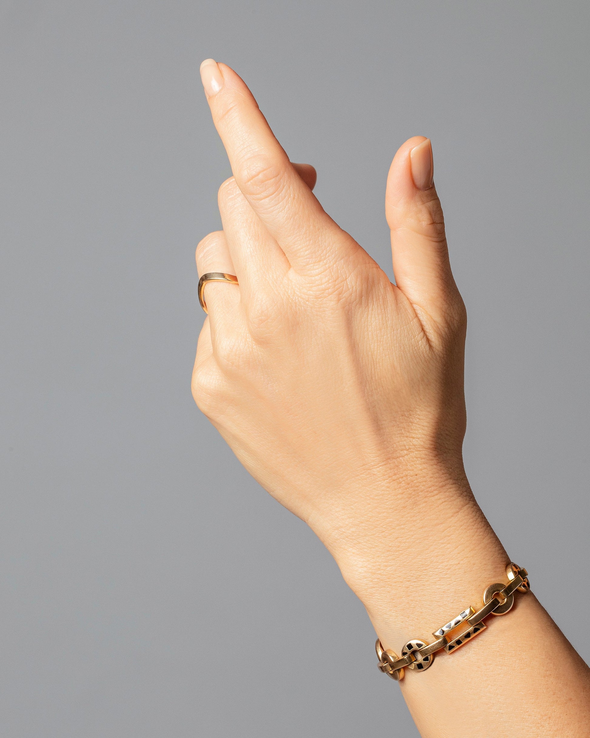 Peak Band - Wide on model.