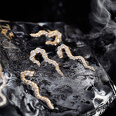 product_details::Styled image of Tidal Wave Earring.