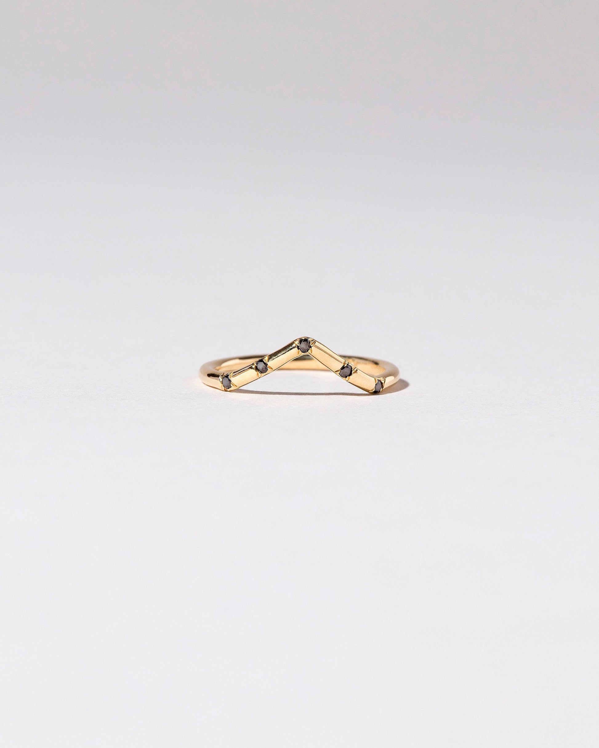  Mini Peak Band - Five Stone on light color background.