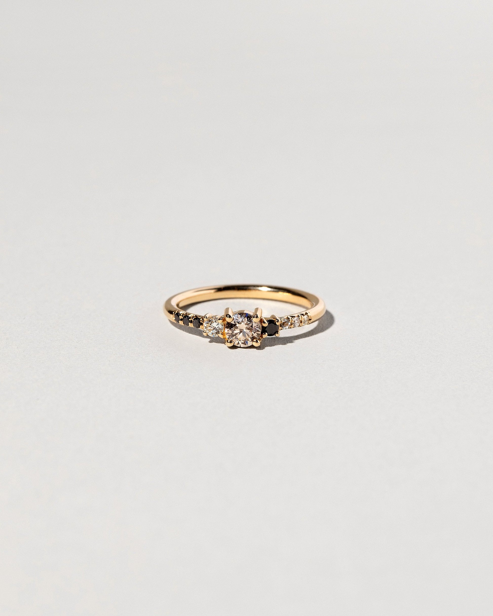  Patira Ring - Champagne Diamond on light color background.