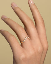 Mini Peak Band - Baguette on model.